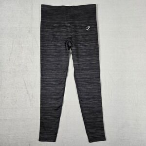 GymShark Leggings Womens Small Black Heather Athleisure Gym‎ Yoga